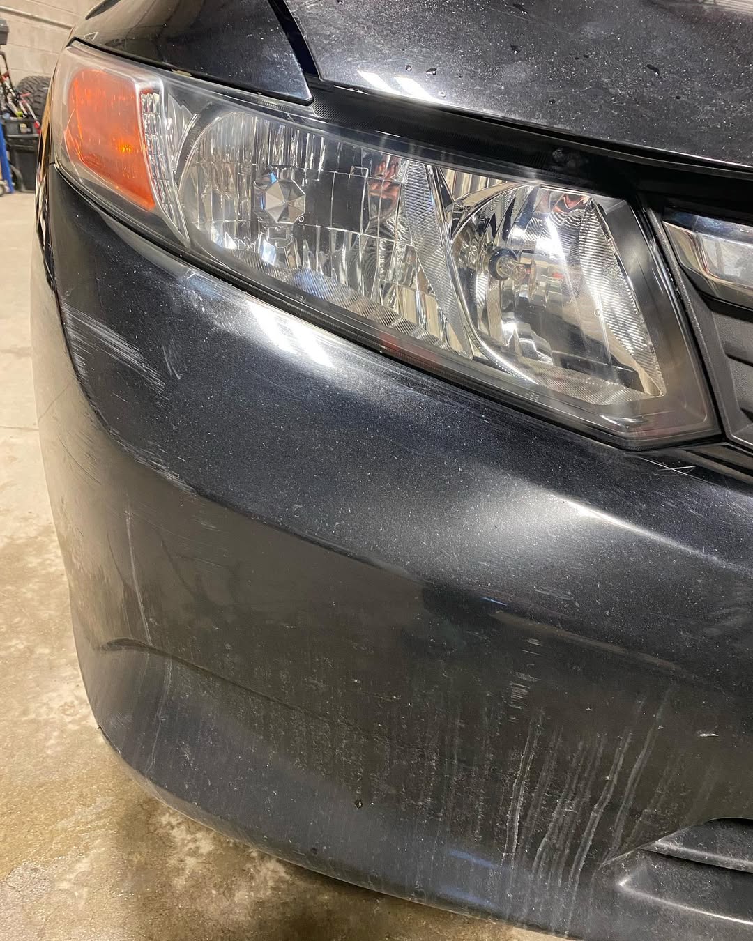 Clean car fog light